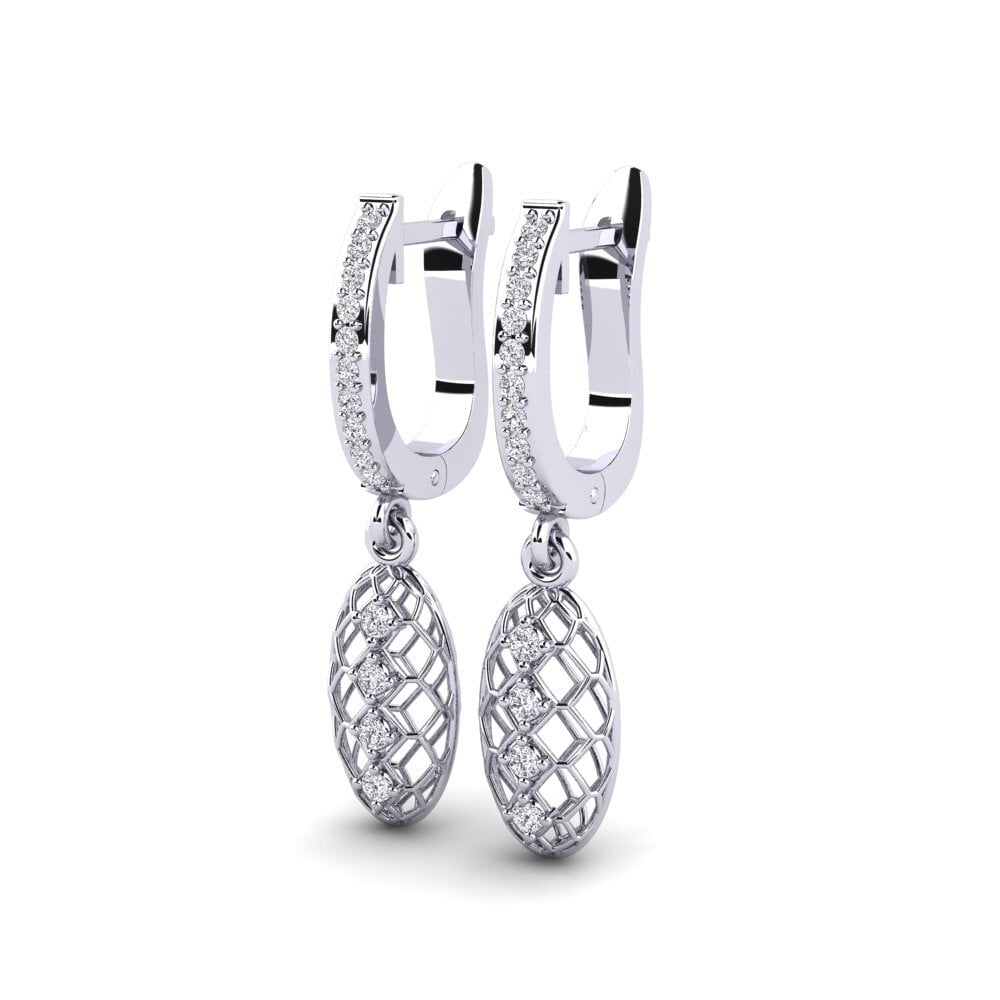 Diamant De Synthèse Boucle d'oreille femme Commisel