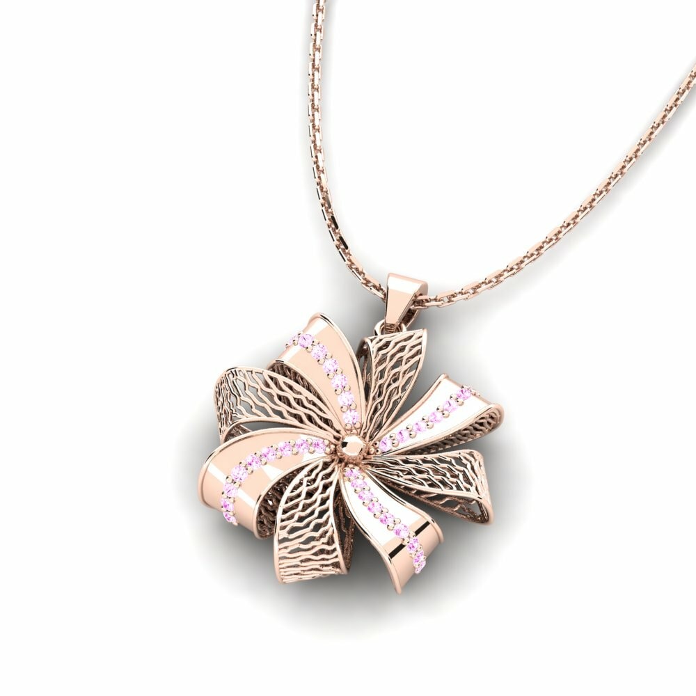 Roze Saffier Dames Hanger Compassionate
