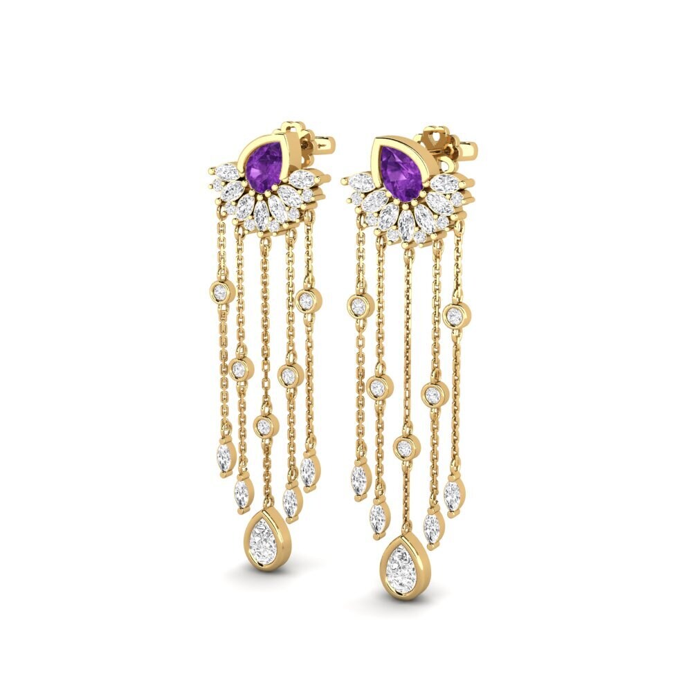 Amethyst SYLVIE Earring Composition
