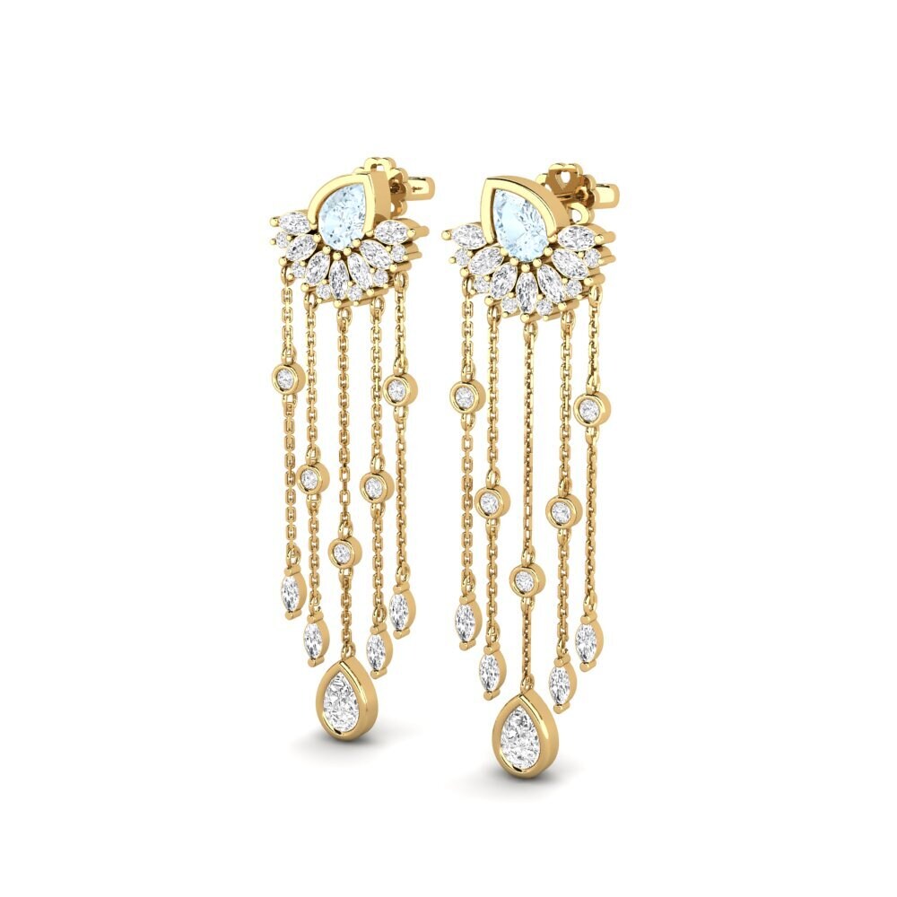 Aquamarine SYLVIE Earring Composition
