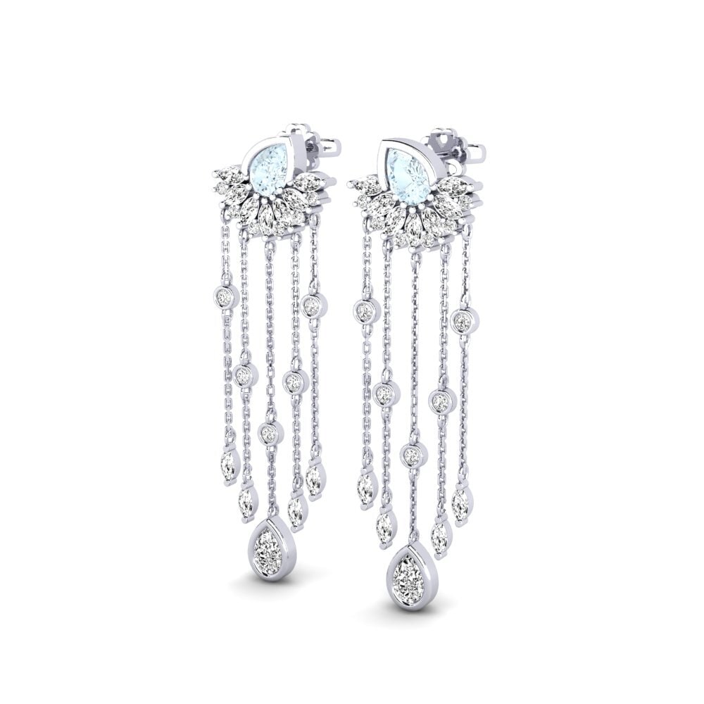 Aquamarine SYLVIE Earring Composition