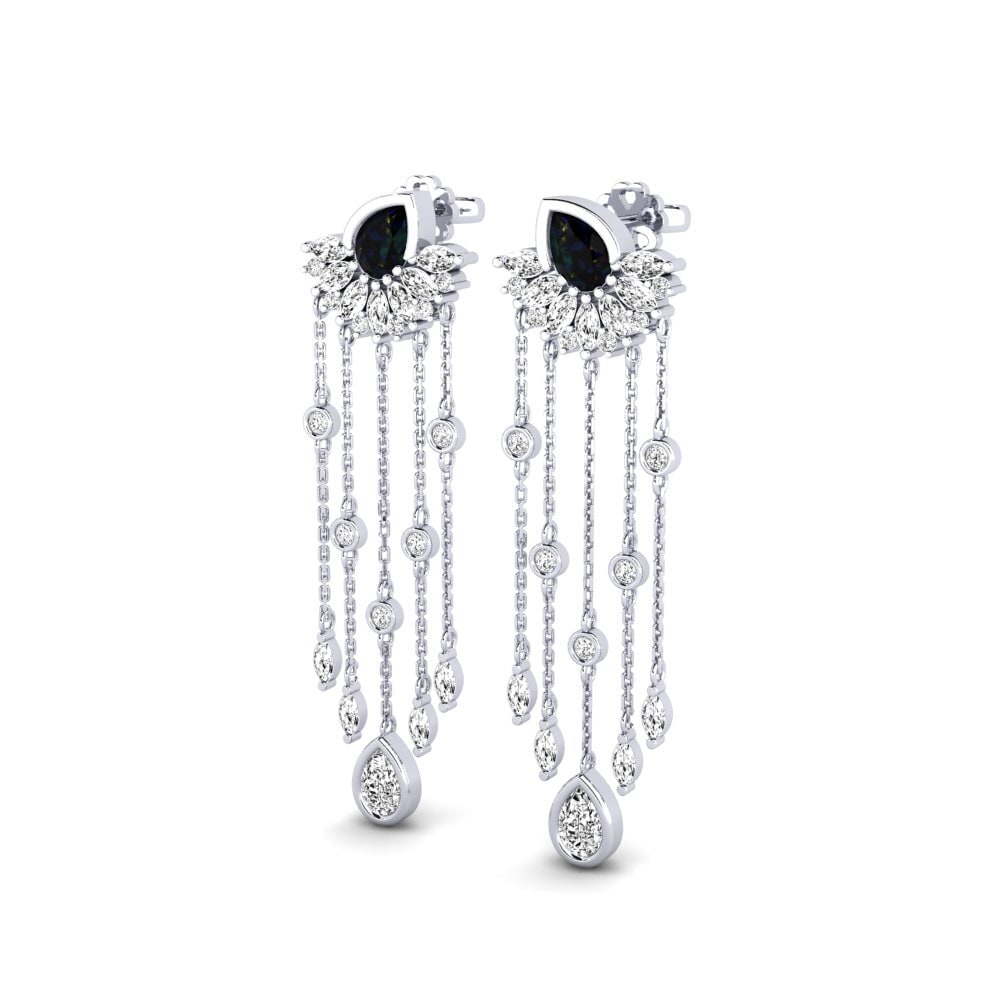 Opalo Negro SYLVIE Pendientes Composition