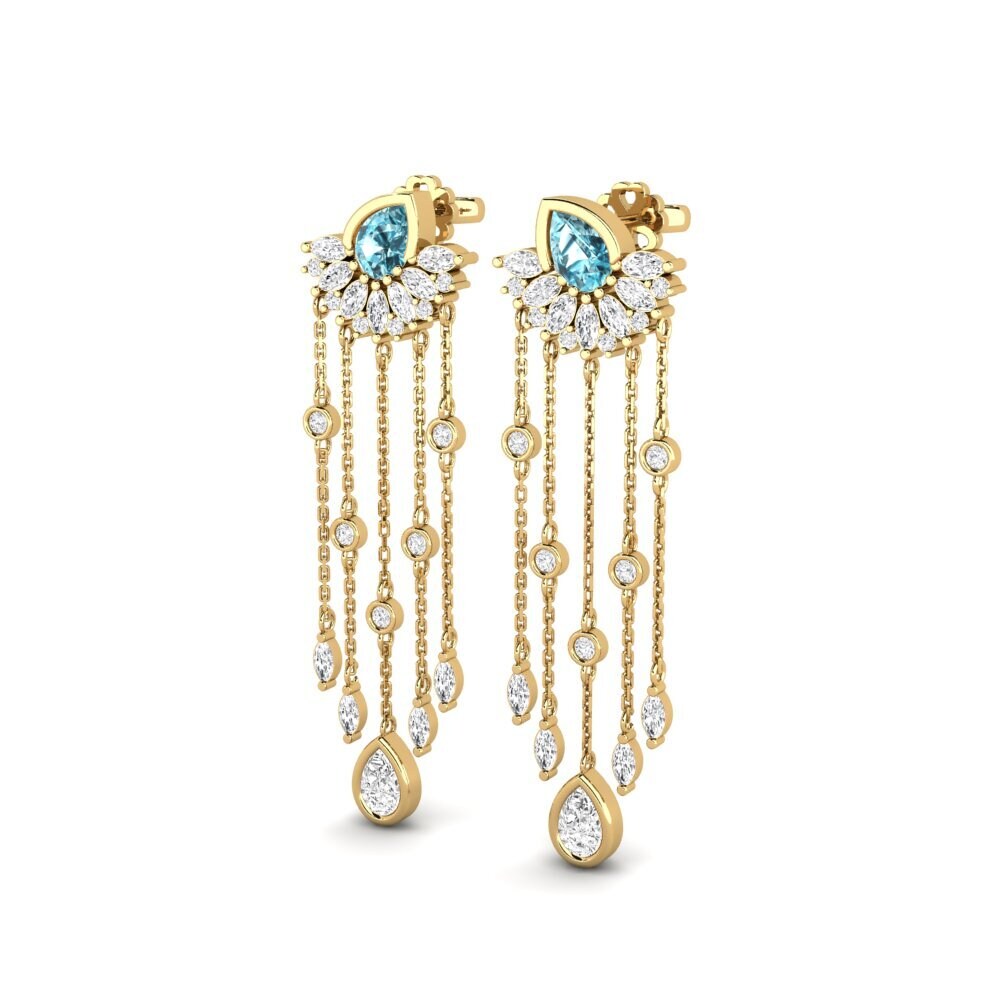 Blue Zircon SYLVIE Earring Composition