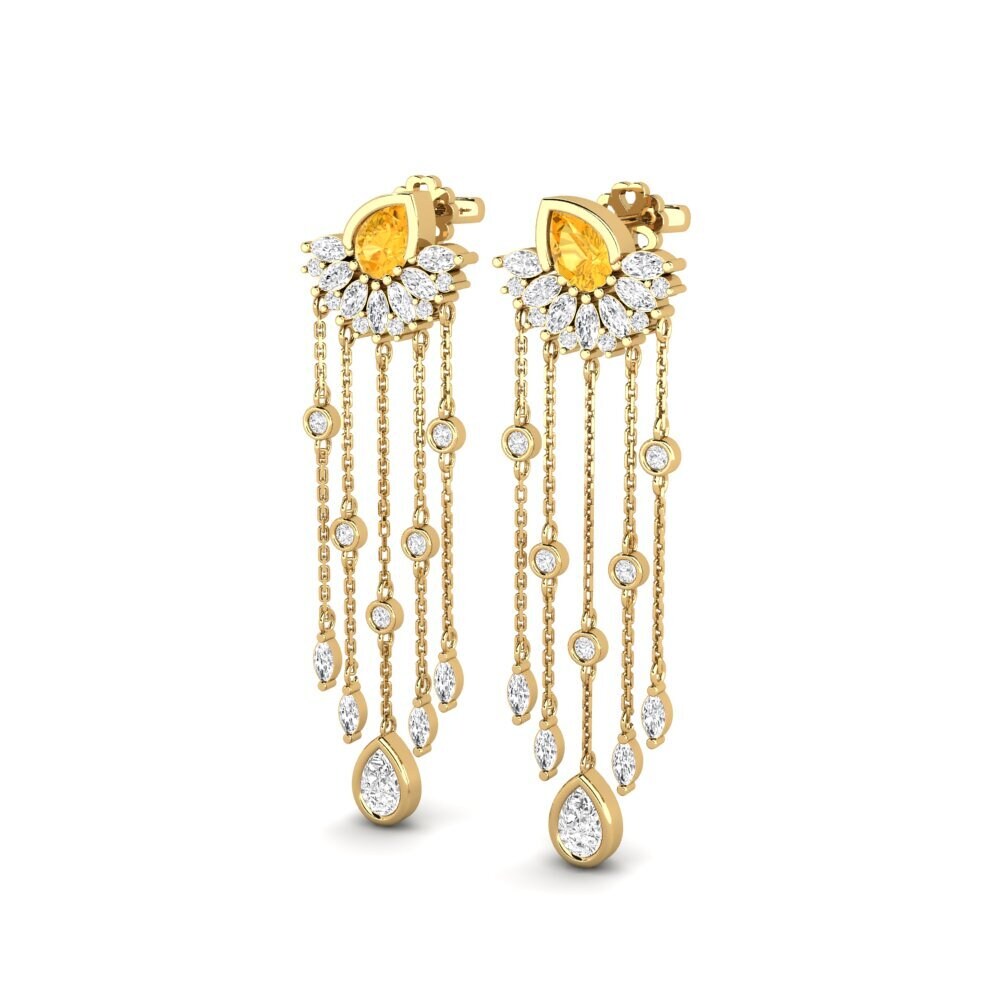 Citrine SYLVIE Earring Composition