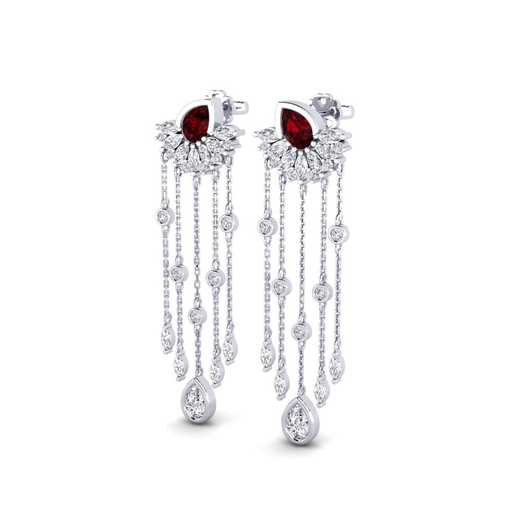 Garnet SYLVIE Earring Composition