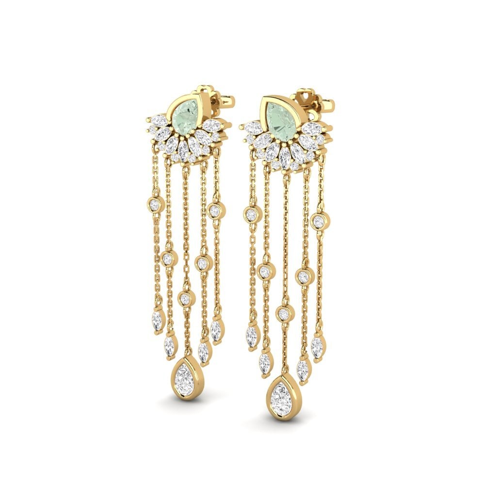 Green Amethyst SYLVIE Earring Composition