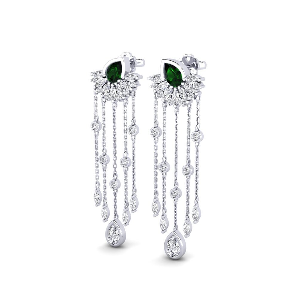 Green Tourmaline SYLVIE Earring Composition