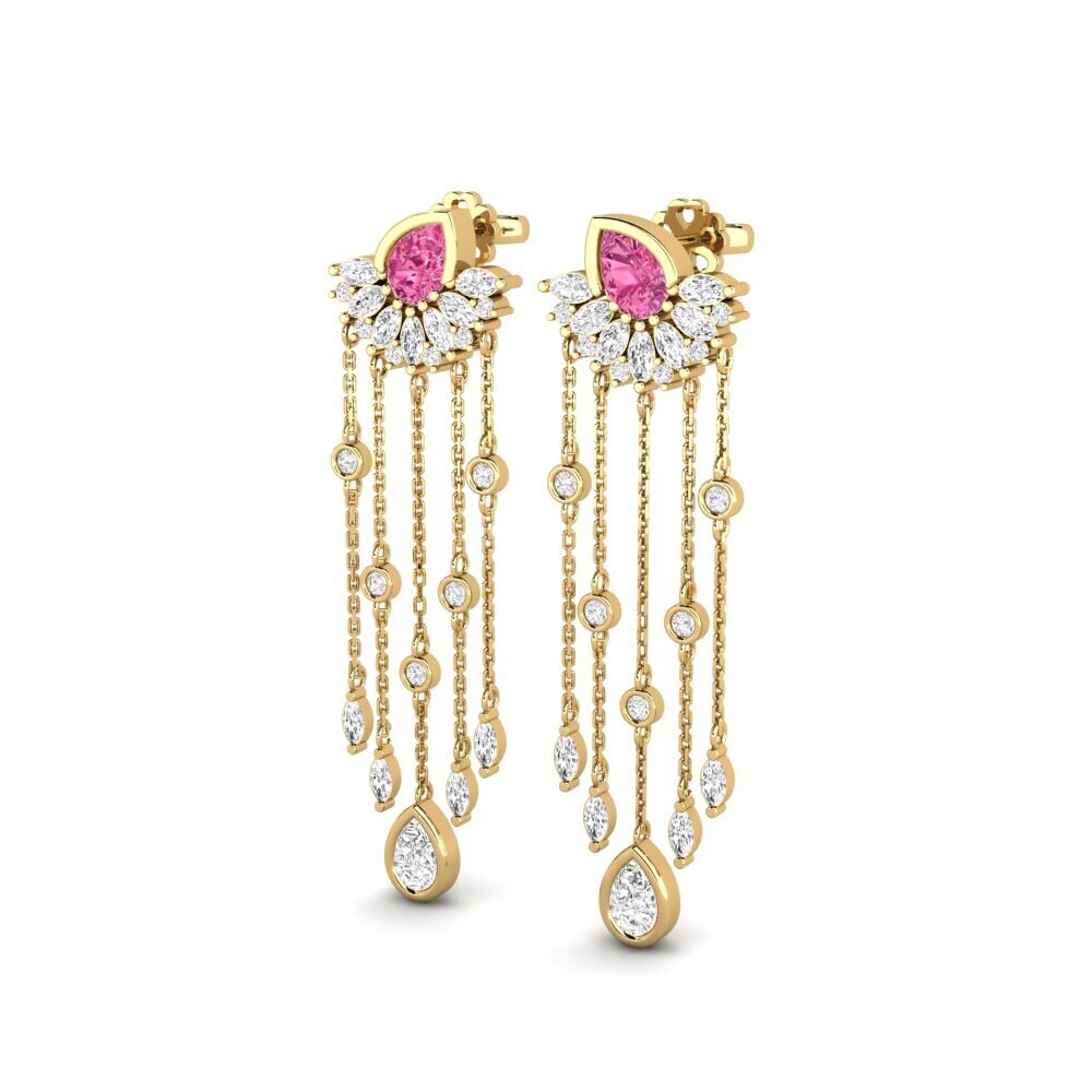 Pink Tourmaline SYLVIE Earring Composition