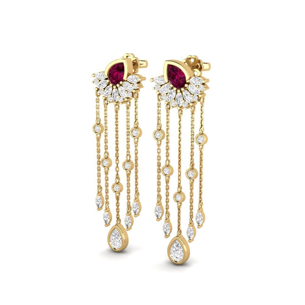 Rhodolite Garnet SYLVIE Earring Composition