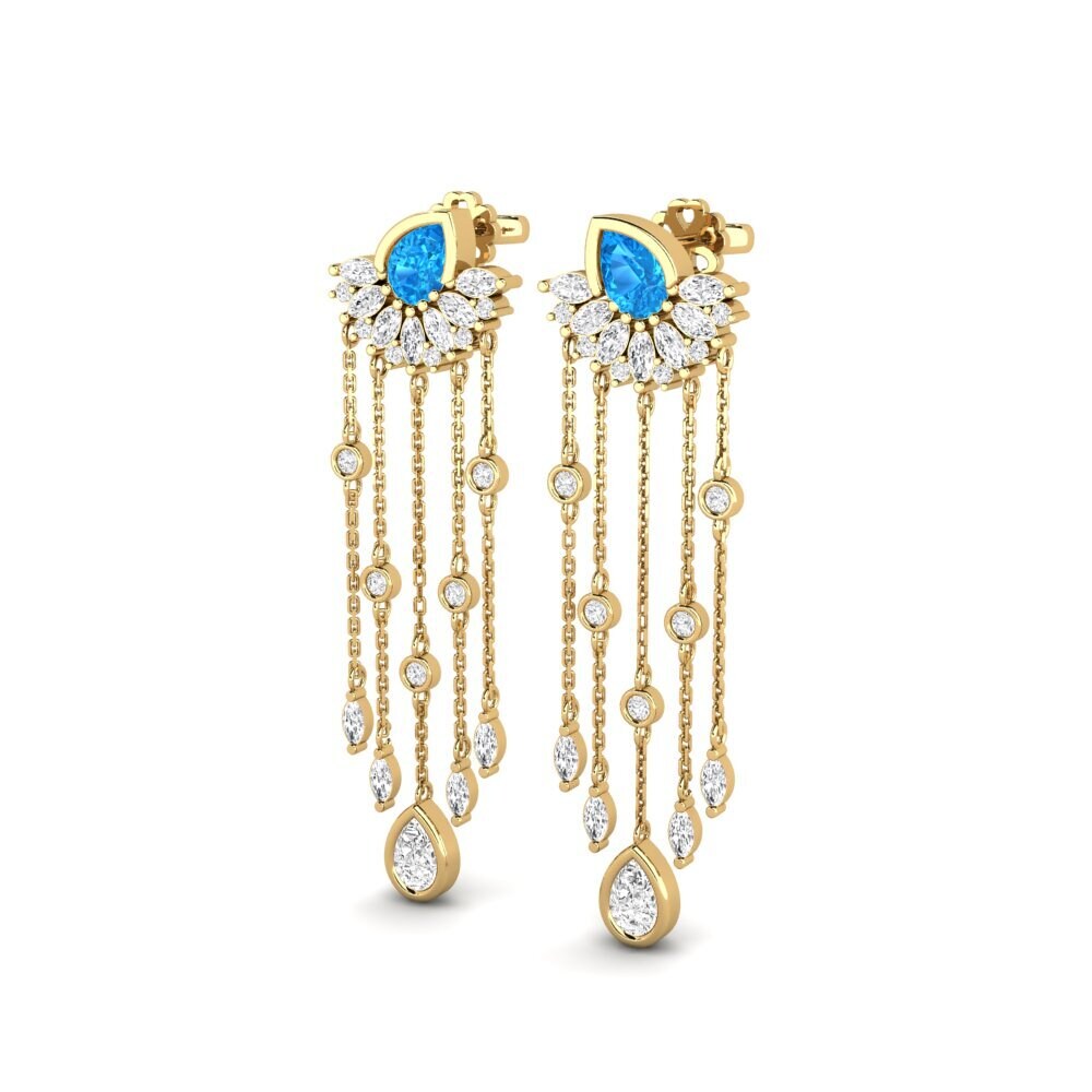 Blue Topaz SYLVIE Earring Composition