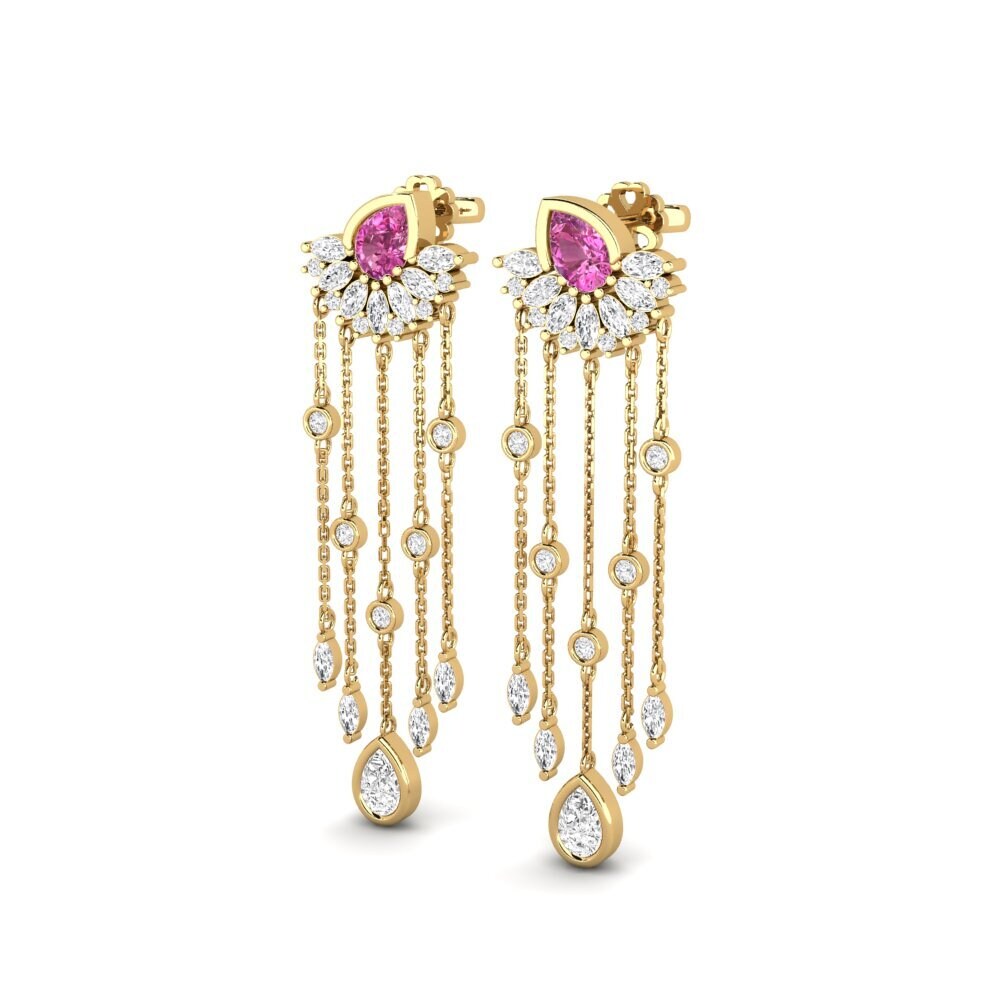 Pink Topaz SYLVIE Earring Composition