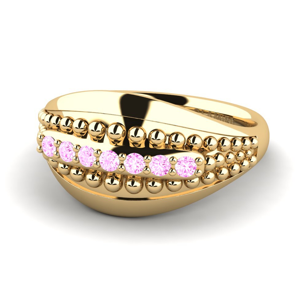 Rosa Saphir Pinker Ring Concanar