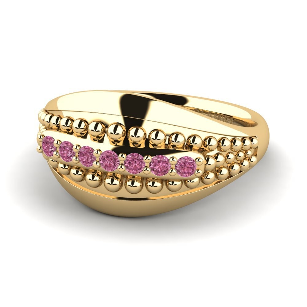 Granate Rhodolite Anillo meñique Concanar