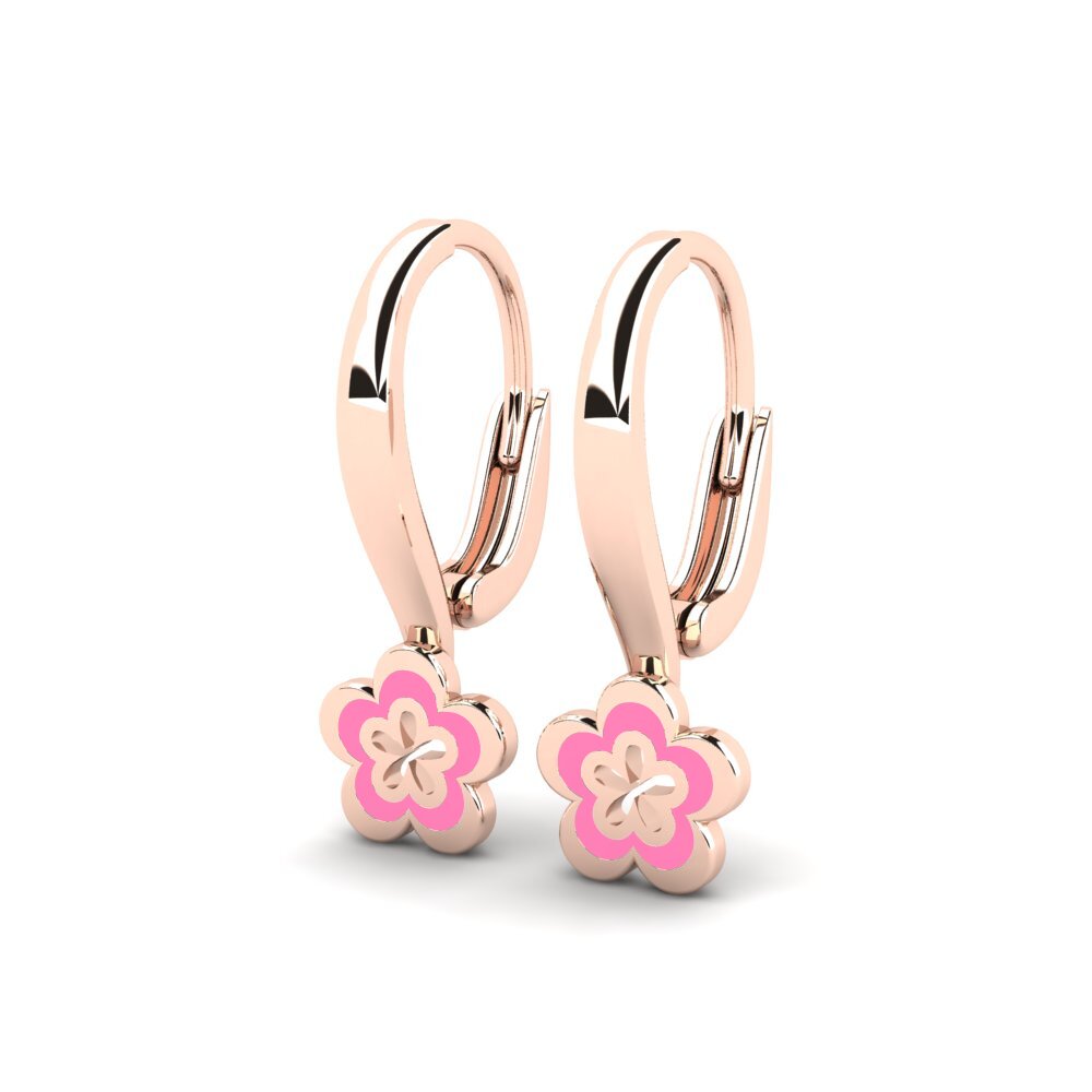 18ct Rose Gold Kid's Earring Conceptualize