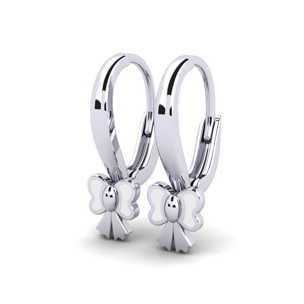 950 Platinum Kid's Earring Conceptually