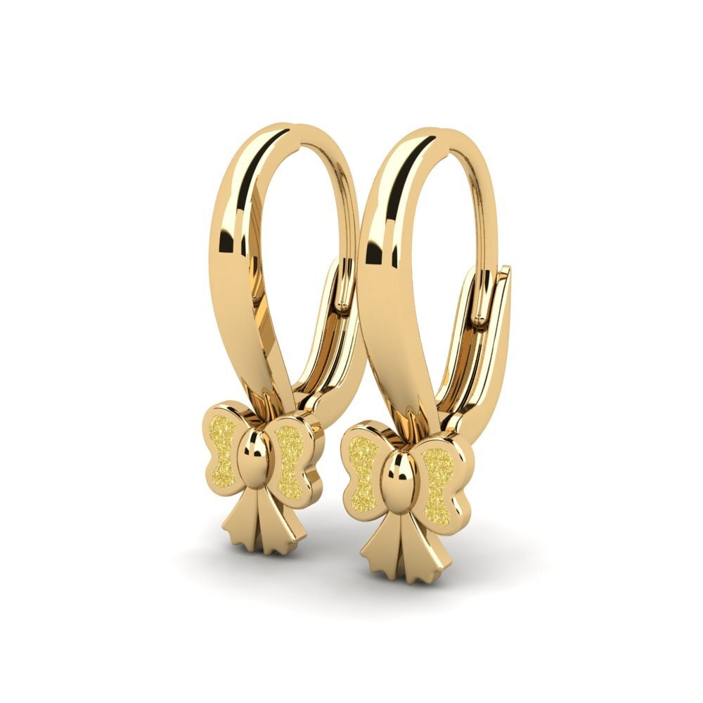 14k Oro Amarillo Pendiente para Niño Conceptually
