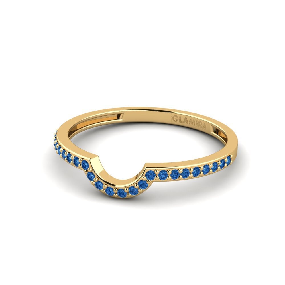 Circonita Azul Oscuro Anillo Consecratedness B