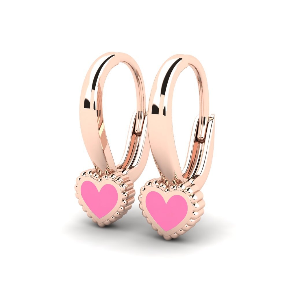 18ct Rose Gold Kid's Earring Consist