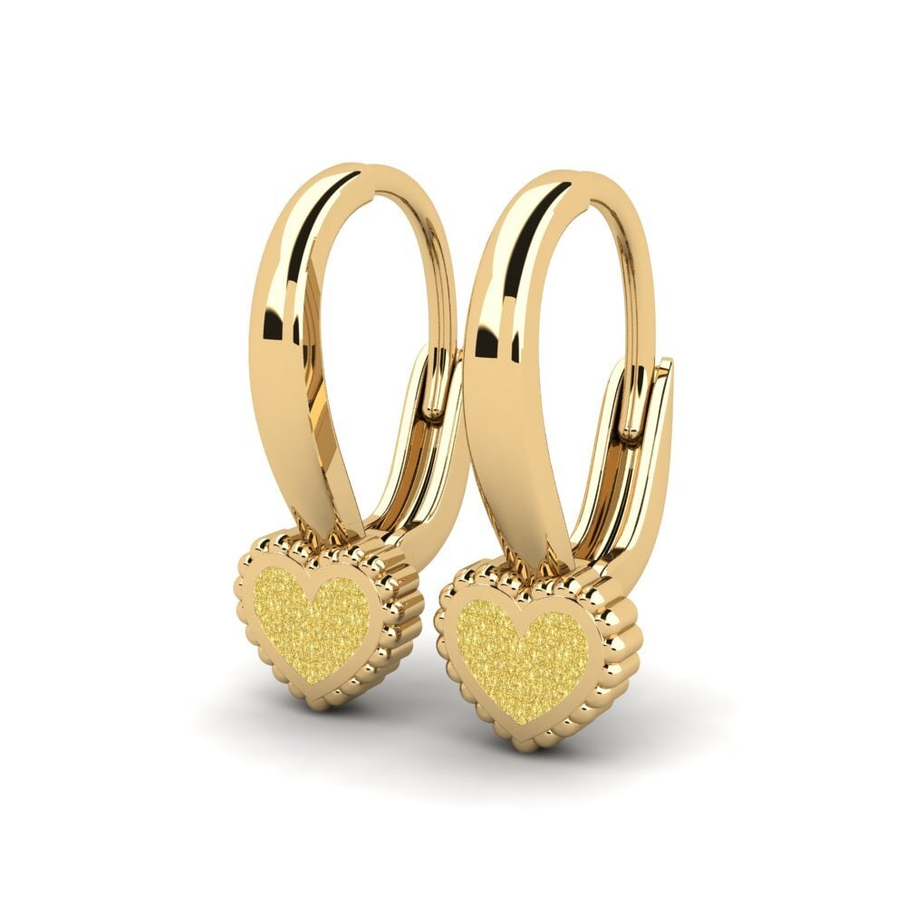 14k Oro Amarillo Pendiente para Niño Consist