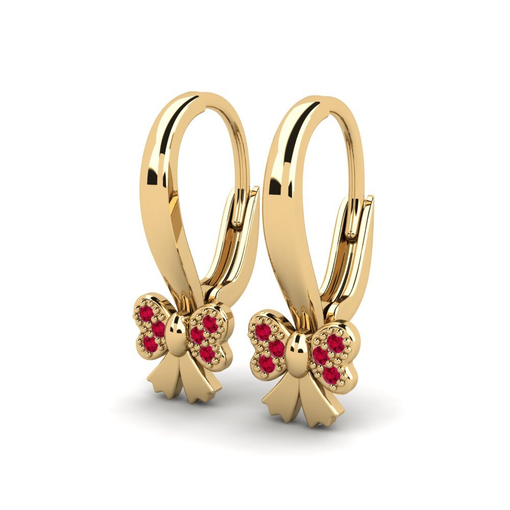 Ruby Kid's Earring Consistently