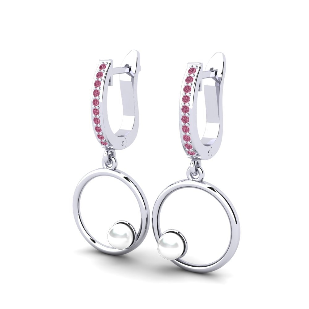 Rhodolite Garnet Women's Earring Const