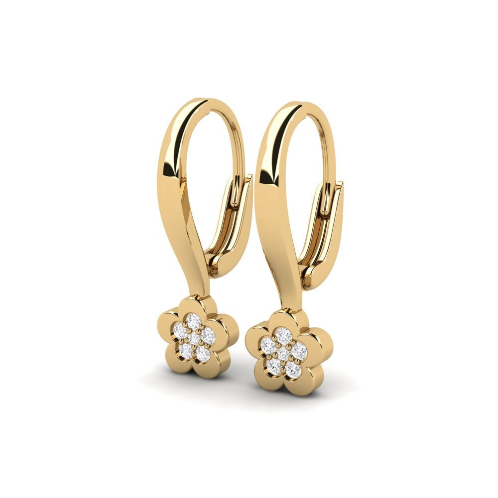 White sapphire Kid's Earring Constituency
