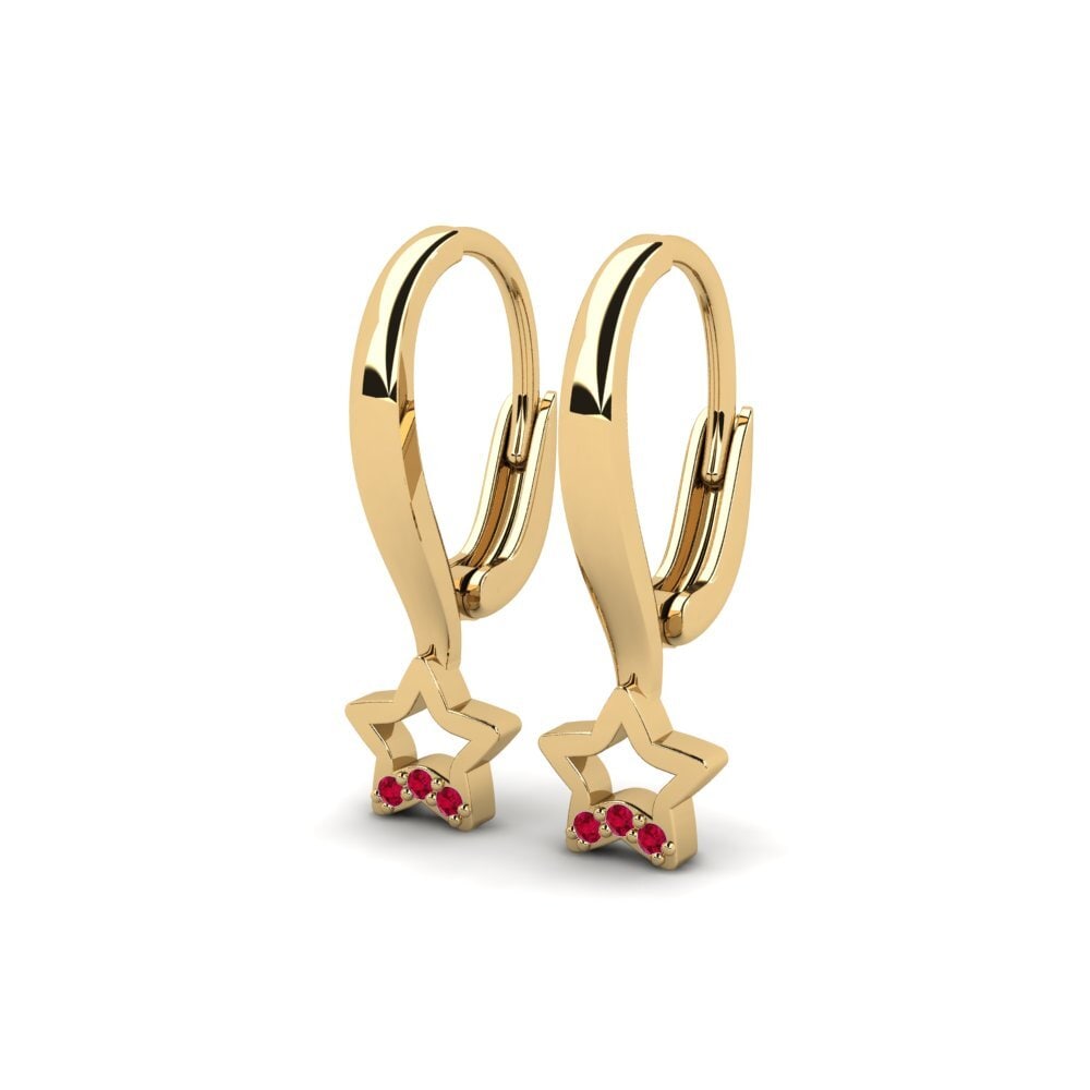 Ruby Kid's Earring Constitute