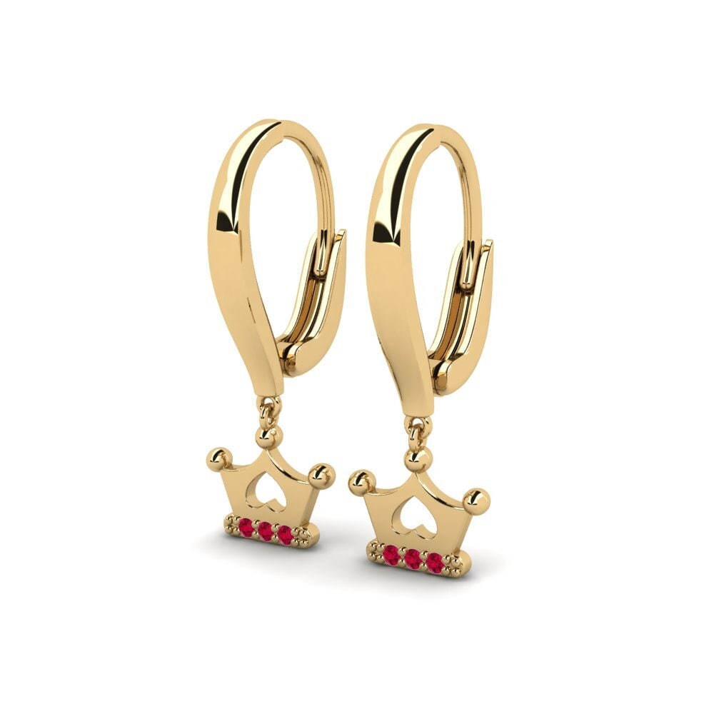 Ruby Kid's Earring Constitution