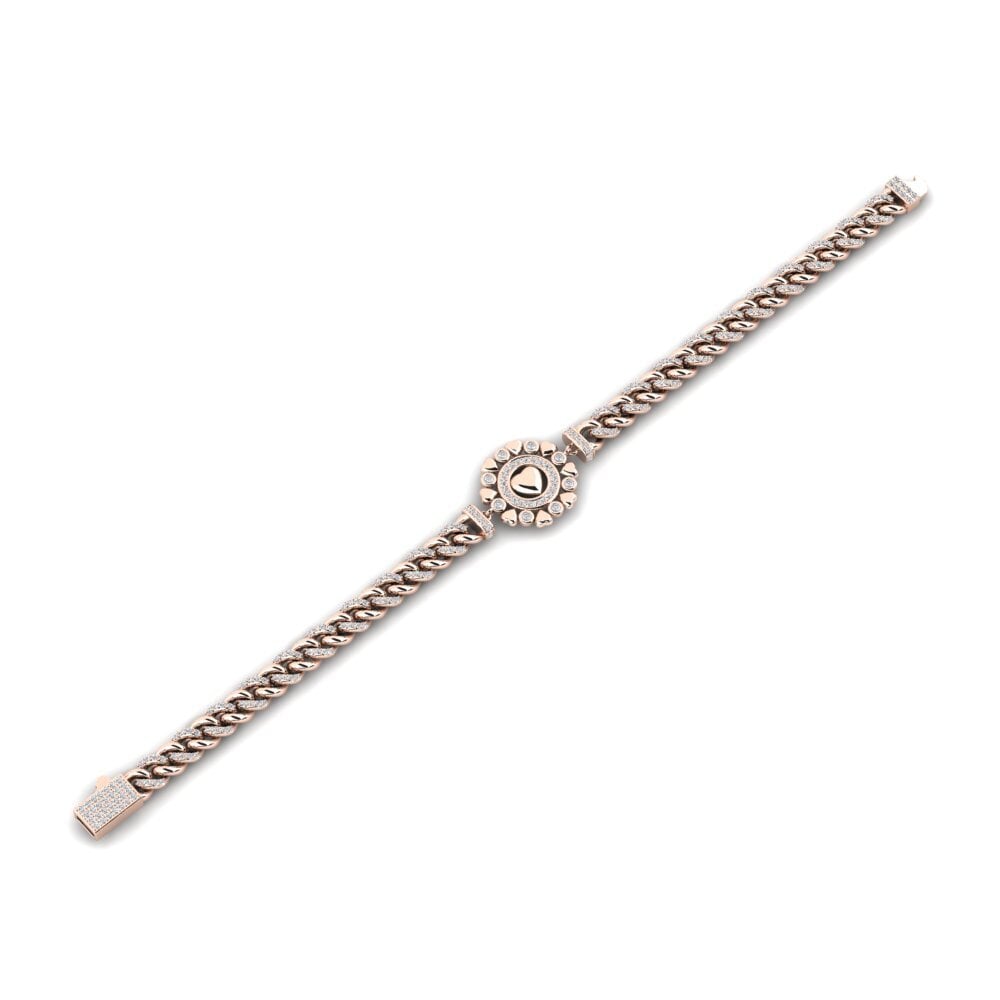 Compre Pulsera de Mujer Contracker en corte Redondo 0.12 Quilates 14k ...