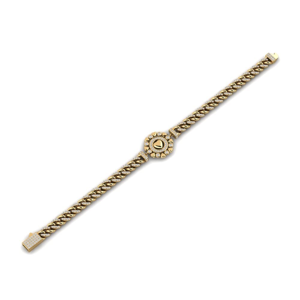 Compre Pulsera de Mujer Contracker en corte Redondo 0.12 Quilates 9k ...
