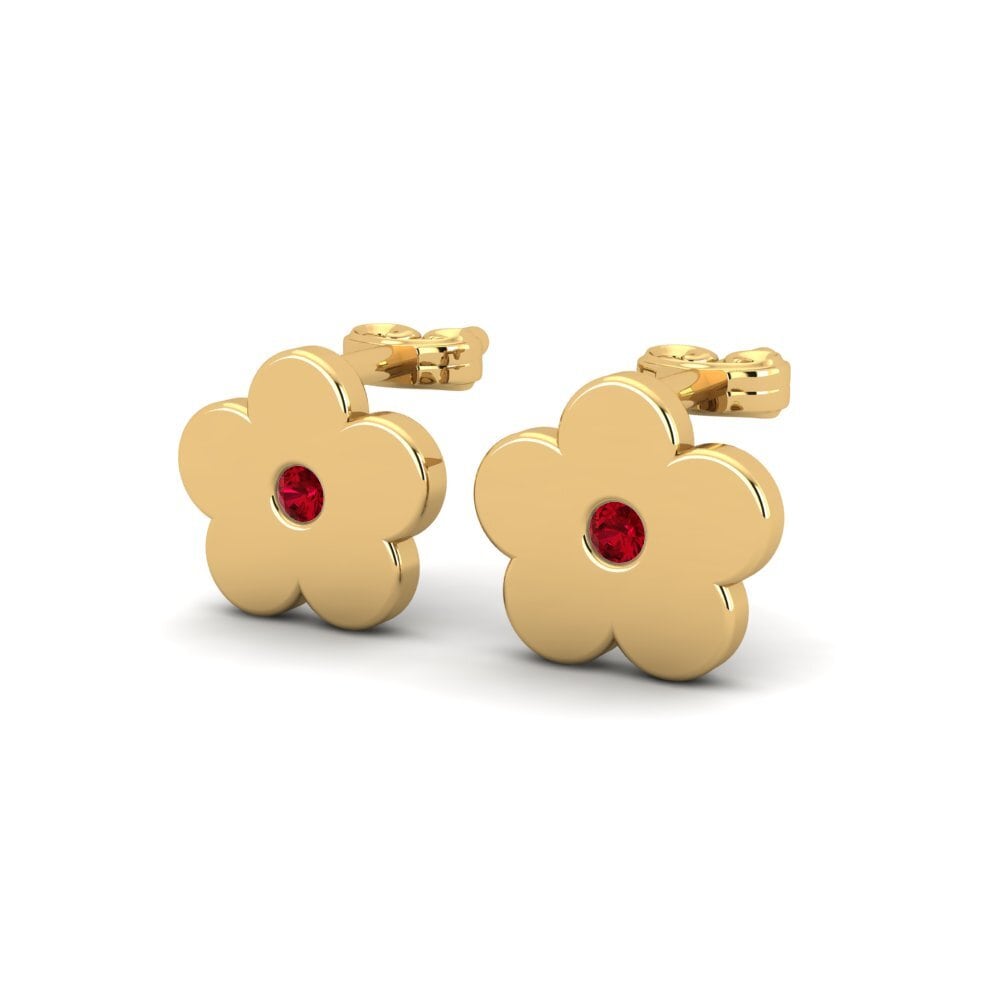 Red Zirconia Kid's Earring Copieura