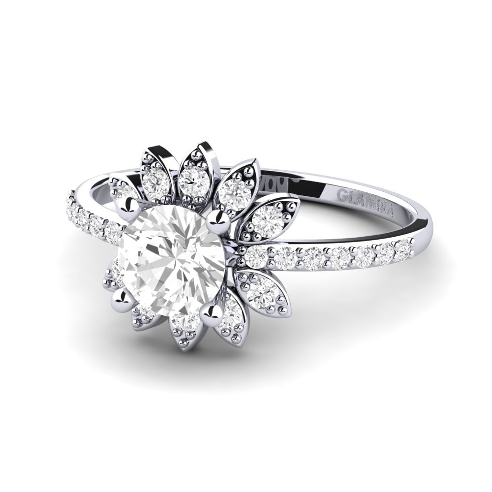White sapphire Women's Ring Coqu