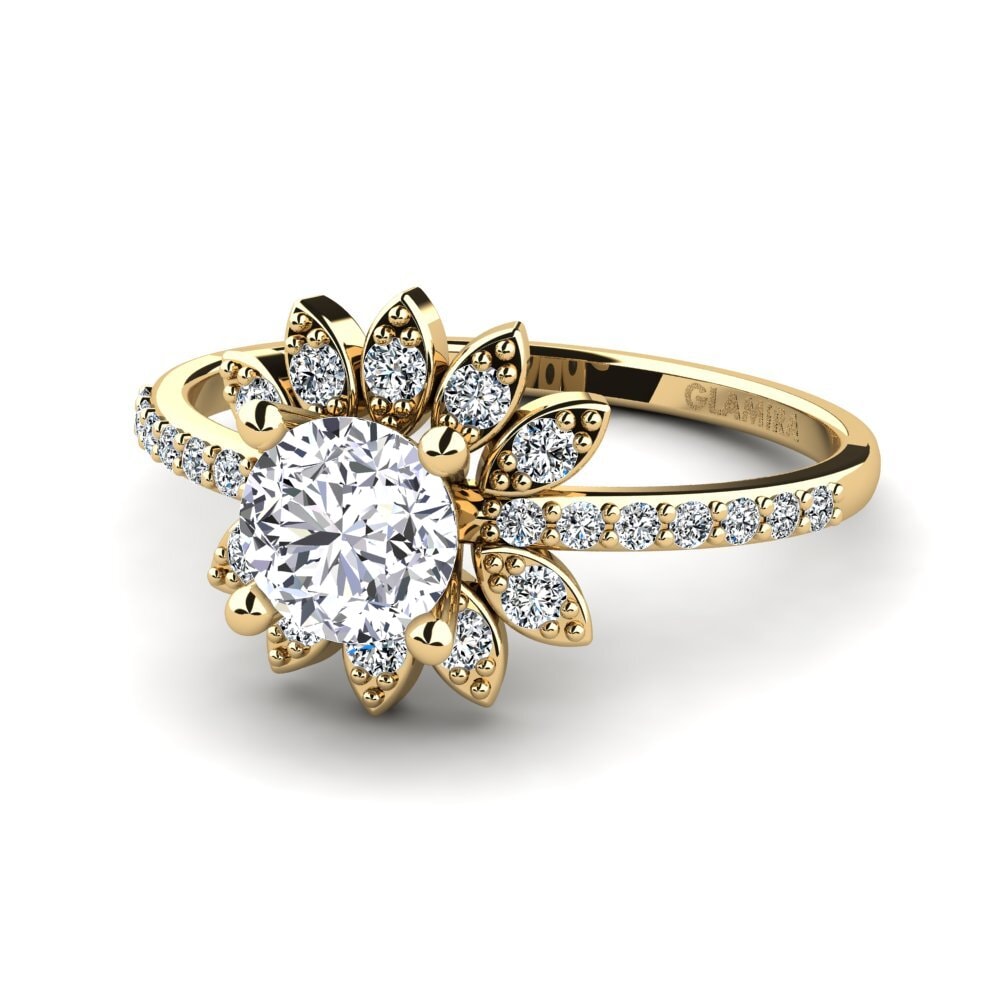 Diamante cultivado en laboratorio Anillo de Mujer Coqu