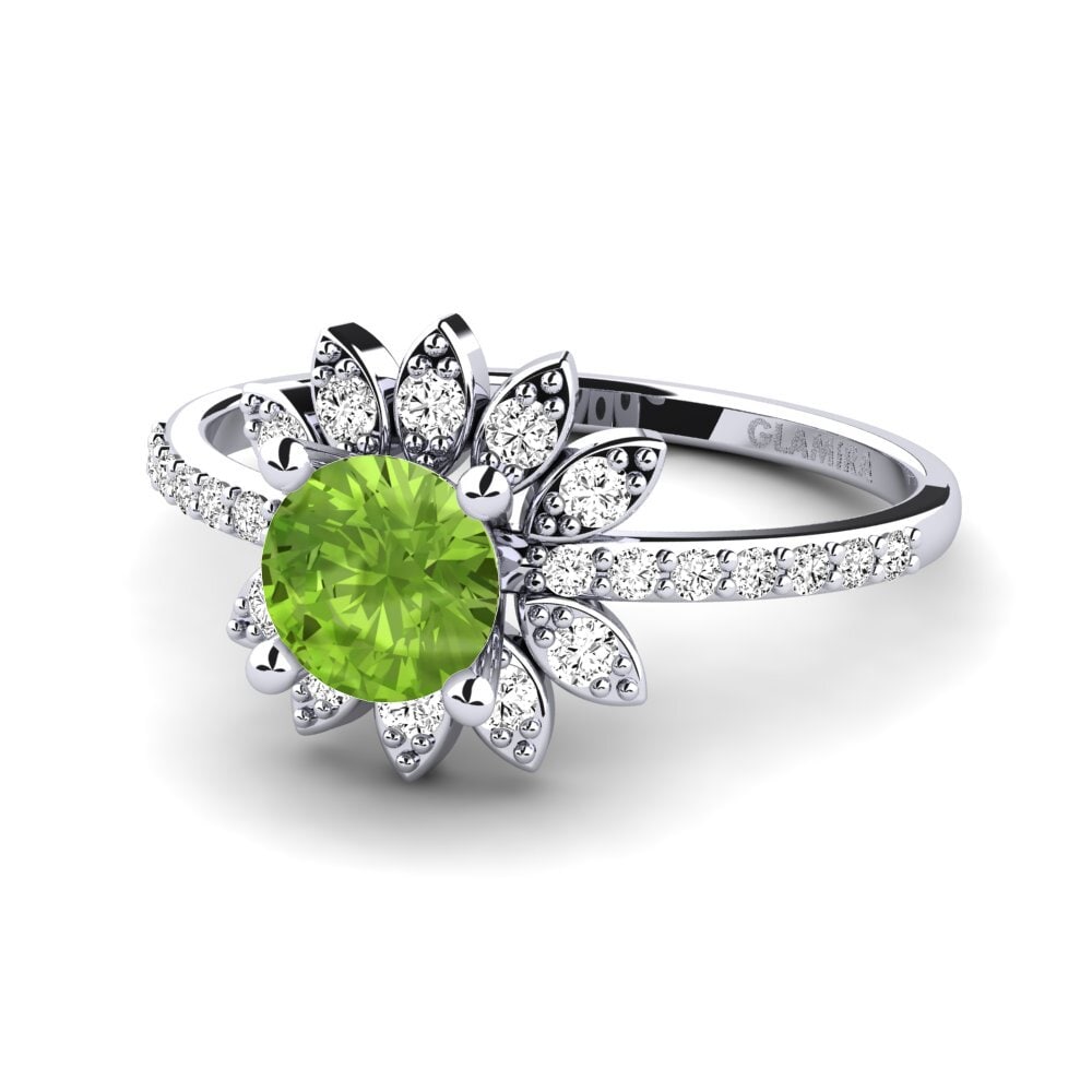 Peridoto Anillo de Mujer Coqu