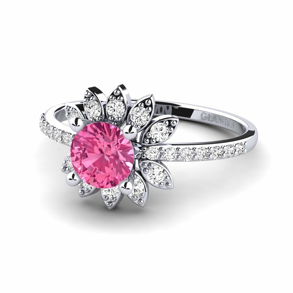 Turmalina rosa Anillo de Mujer Coqu