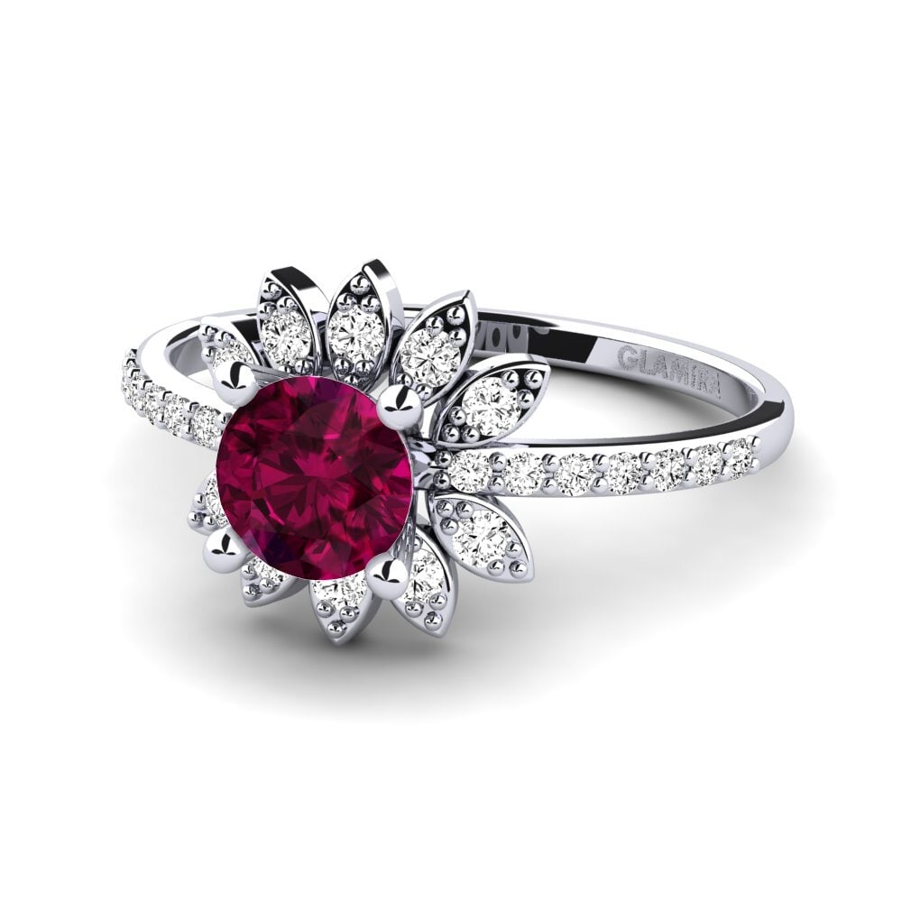 Rhodolite Garnet Women's Ring Coqu