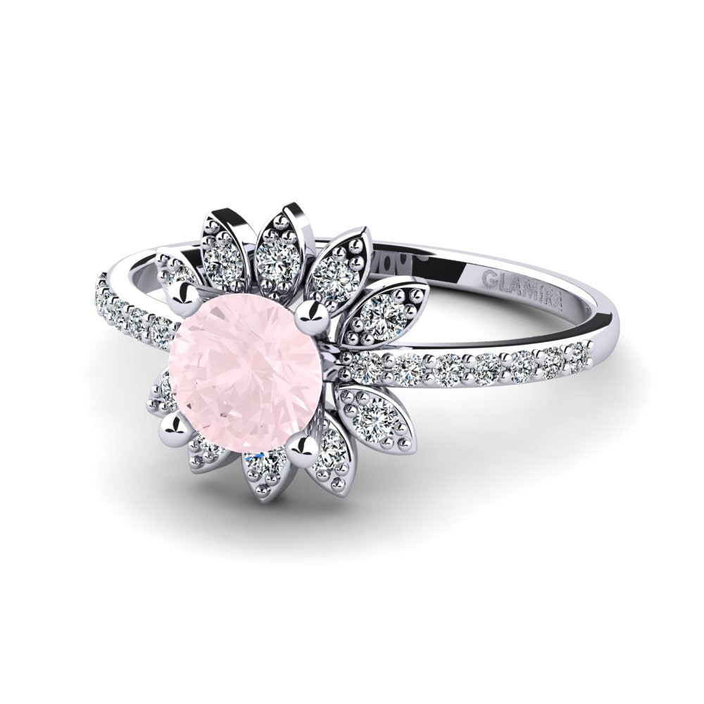 Rose Quartz Women's Ring Coqu