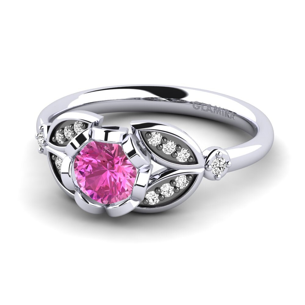 Topacio Rosa Anillo de compromiso Coralee