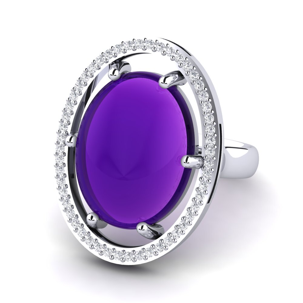 Cabochon Ametista Anel Cordalie