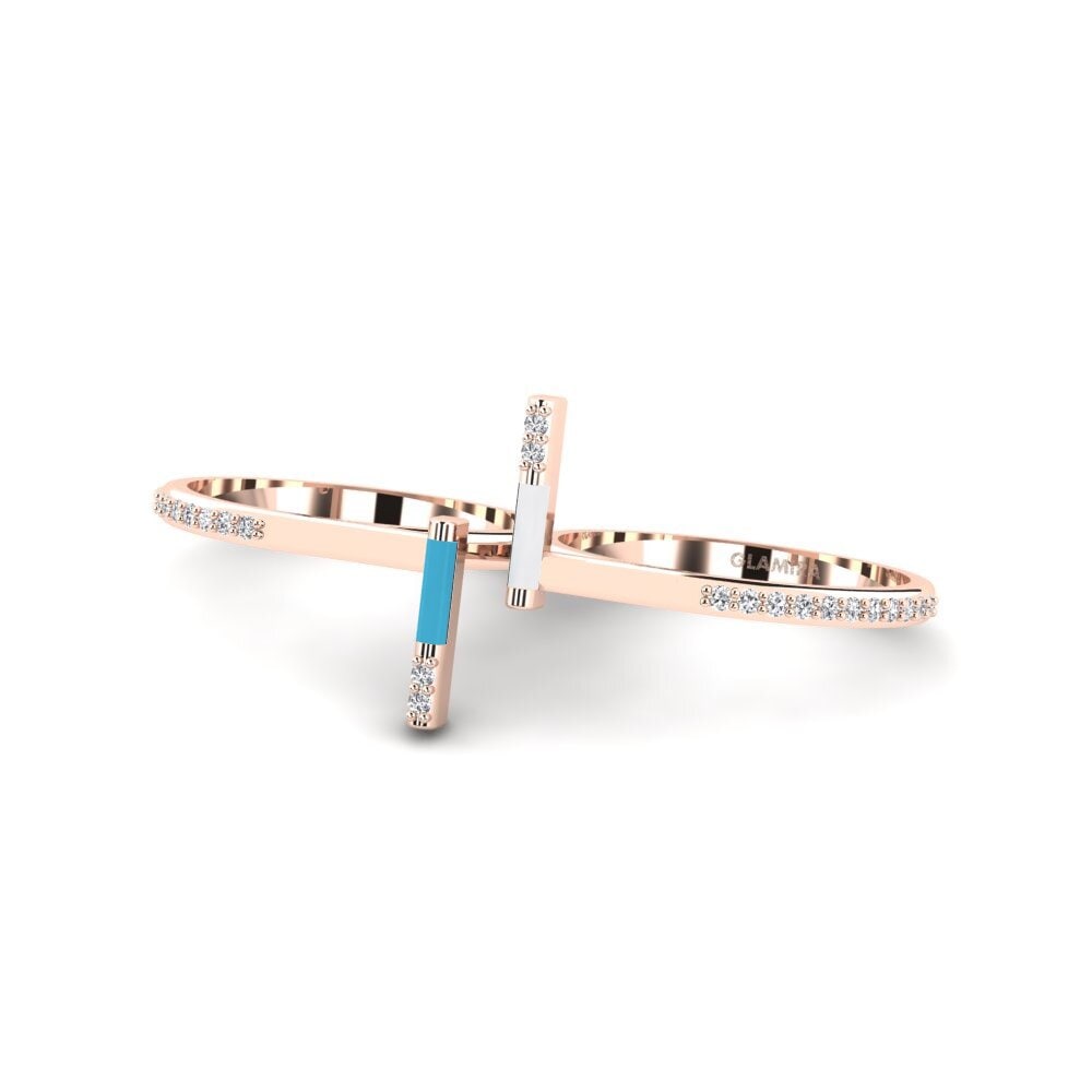 Rotgold 585 Ring Corfu