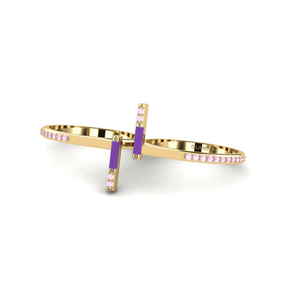 Saphir Rose Bague Corfu