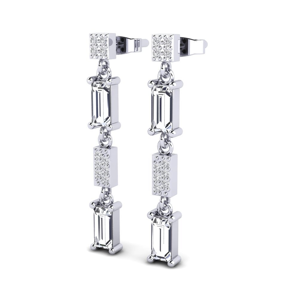 Diamant De Synthèse Boucle d'oreille femme Corliss