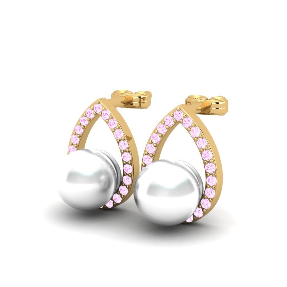 Pink Sapphire Women's Earring Cormag