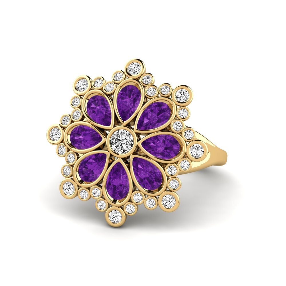 Amatista Anillo Cornichel