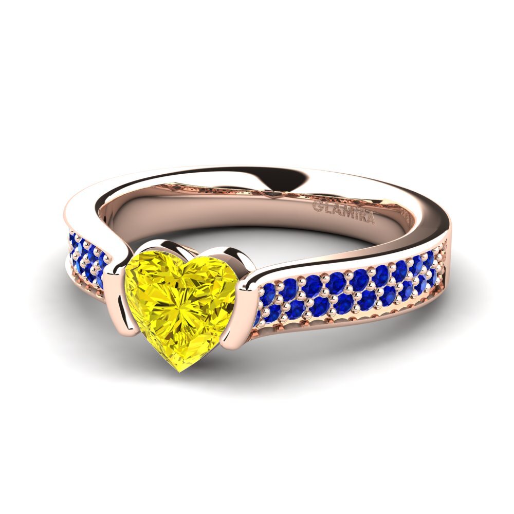 Yellow Diamond Engagement Ring Cosenza