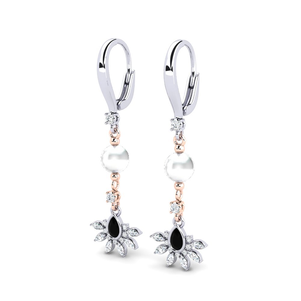 Diamante Negro Pendiente de mujer Cosie