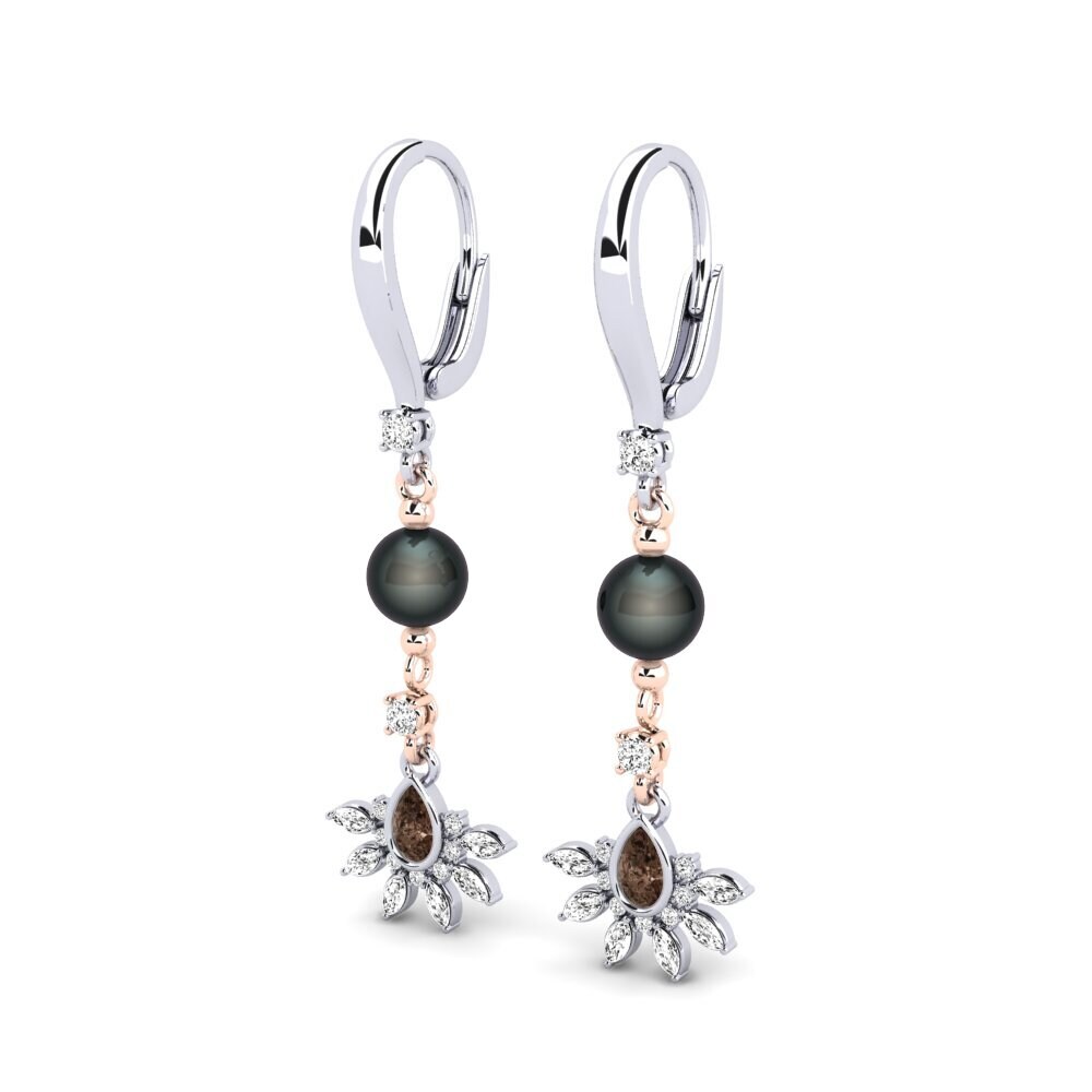 Quartz Fumé Boucle d'oreille femme Cosie