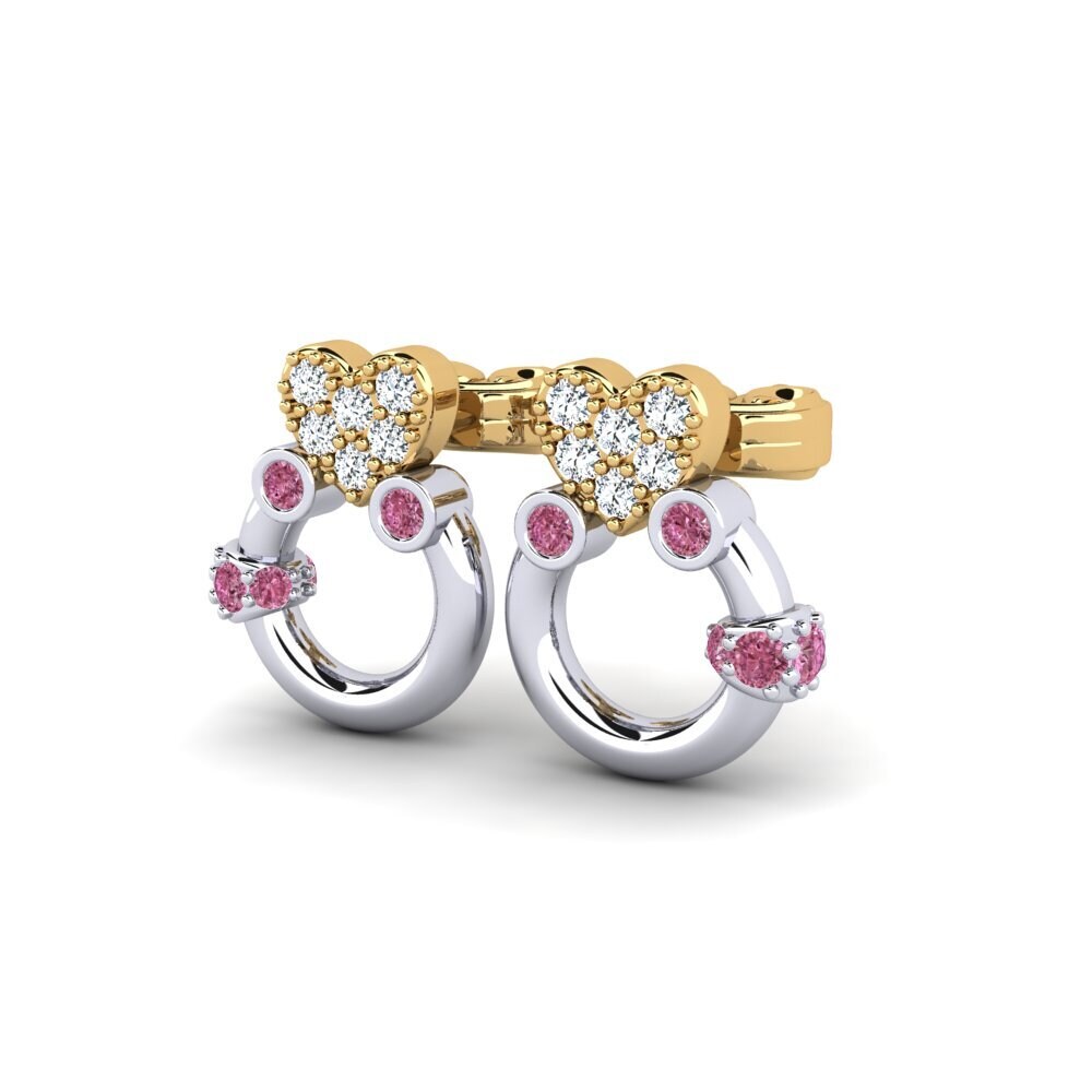14ct Yellow & White Gold Women's Earring Cosimo