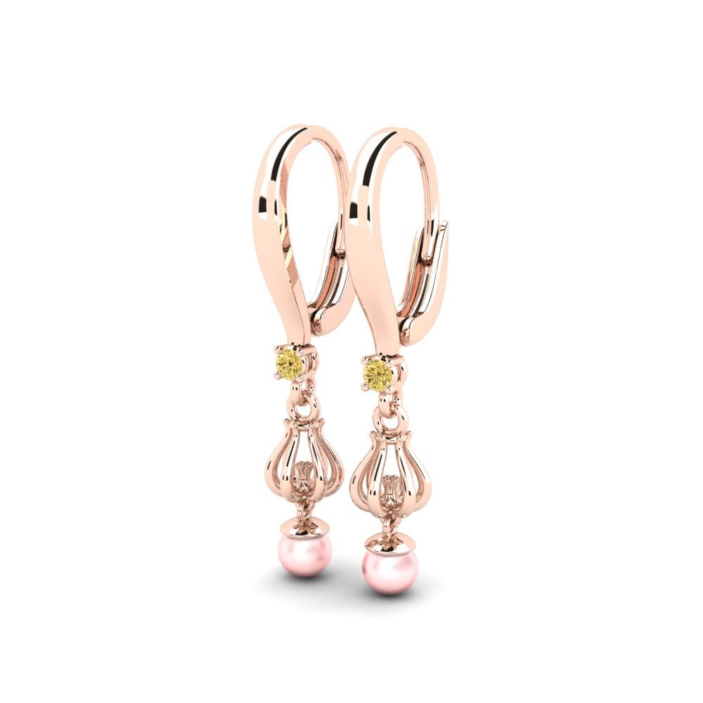 Yellow Diamond Women's Earring Cossenta