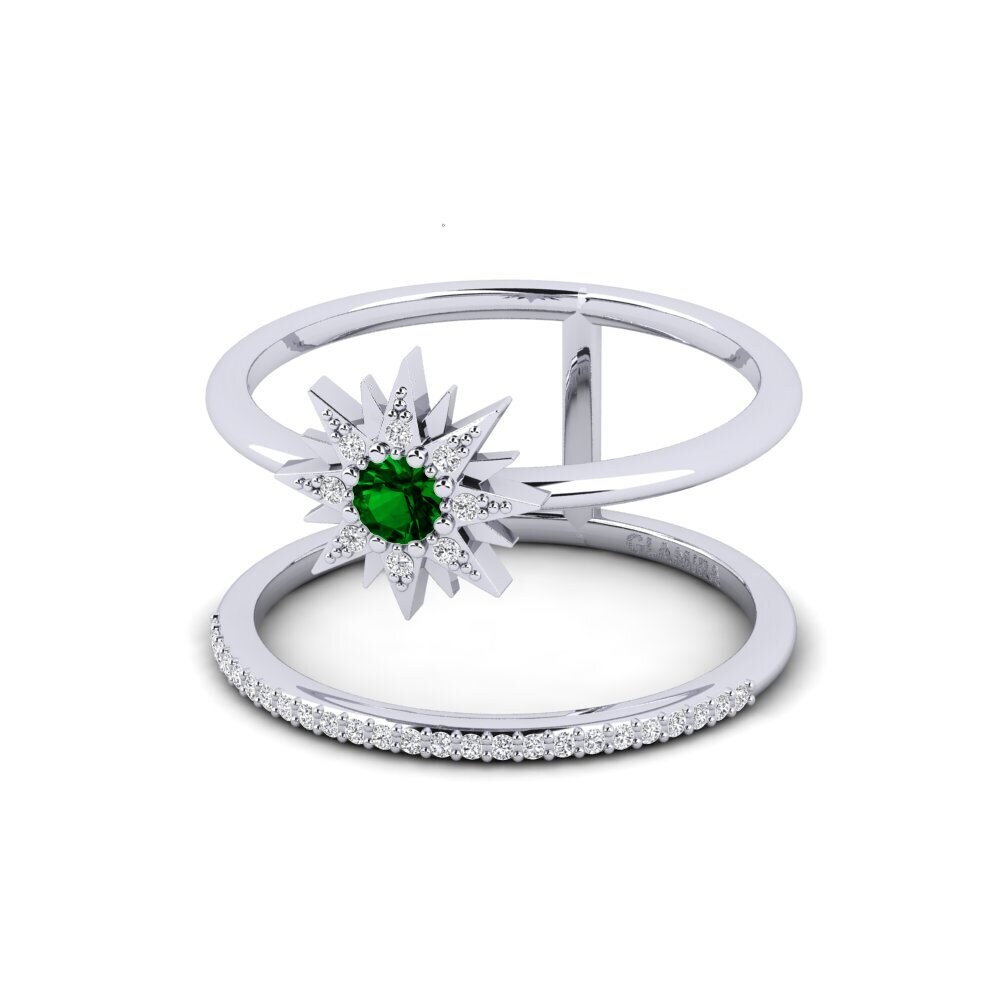 emerald-zirconia แหวน Couplestar